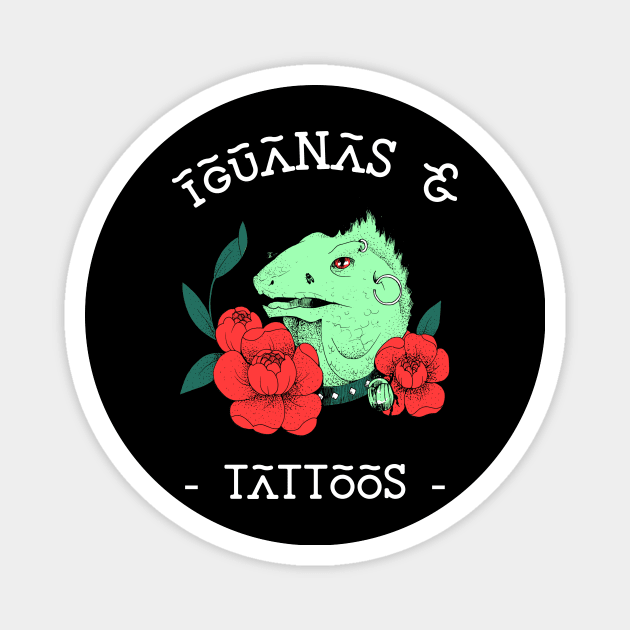 Iguanas and Tattoos Magnet by SybaDesign